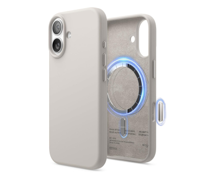 Etui do telefonów Elago Magsafe Silicon Case do iPhone 17 Stone ES17MSSC61-ST